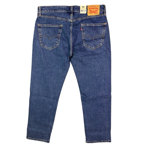 Levi's 505 Regular Fit Stretch Straight Leg Men's‎ 34x30 Blue Denim Jeans - NWT - Picture 3 of 4